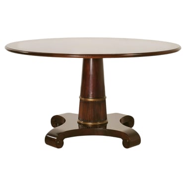 Thomas Pheasant for Baker Mahogany Round Pedestal Dining Table