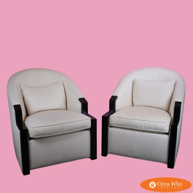 Pair Of “Studio MB” Lounge Chairs By Milo Baughman For Thayer Coggin