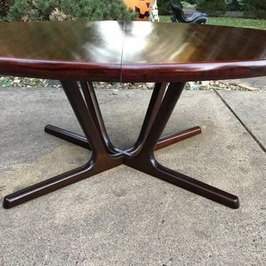 Danish Modern Rosewood Dining Table by Interform Collection 