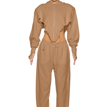 SAFETY PIN SWEATPANTS IN CLAY TERRY