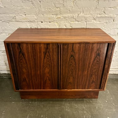 Tambour Door Brazilian Rosewood Cabinet by Kai Kristiansen