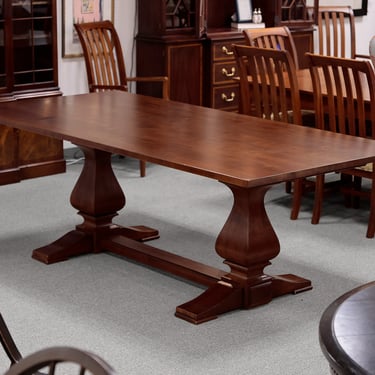 Ethan Allen Double Pedestal Dining Table