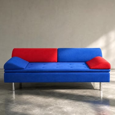 Vintage Gubi Olsen Diva Daybed Sofa, Danish Mid-Century Memphis Design 