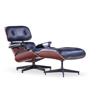 Charles & Ray Eames for Herman Miller Mid Century Eames Chair and Ottoman 