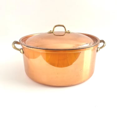 COPPER DUTCH OVEN, Odi Copper Cookware, Tin Lined,  8