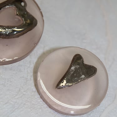 Perfume Studio Silver Full Heart Earrings