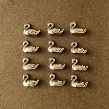 Vintage Swan Shaped Place Card Holders – Set of 12 