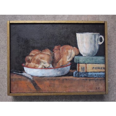 Original SEYMOUR REMENICK Still Life PAINTING 7x9