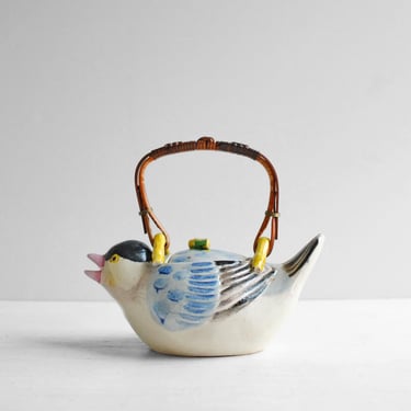Vintage Japanese Teapot in the Shape of a Bird 