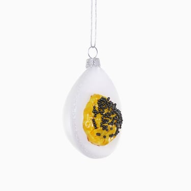 Deviled Egg with Caviar Ornament