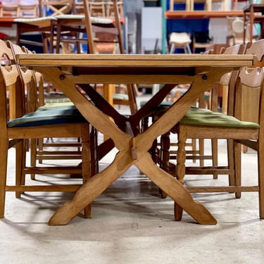 Henning Kjaernulf Danish Scandinavian Oak Dining Table Expandable 