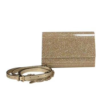 Diane von Furstenberg - Gold "Twilight" Glitter Clutch