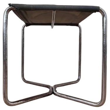 Chrome Bauhaus Stool Thonet B8 by Marcel Breuer, 1930 'Eisengarn' 