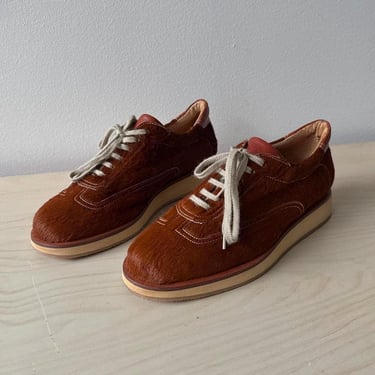 Vintage Brown Pony Hair Shoes US 7 / EU 37.5 