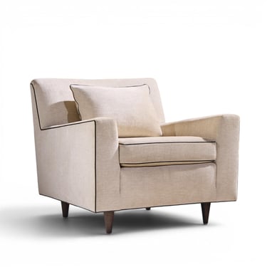 Florence Knoll Model 25 Mid Century Walnut Lounge Chair - mcm 