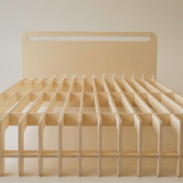 The Bergen - Scandinavian Minimalist Platform Bed Frame and Headboard 