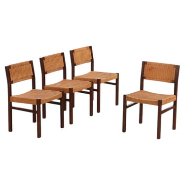 Set of 4 Model SE79 Dining Chairs, Dutch, attrib. to Visser and Antonis