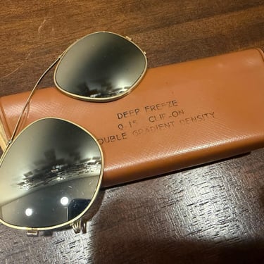 Vintage Ray-Ban B&L Deep Freeze G-15 Clip-On Sunglasses Case 48mm  