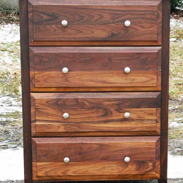 X4410P *Hardwood Chest, 4 Drawers, Paneled sides, Overlay Drawers, 30