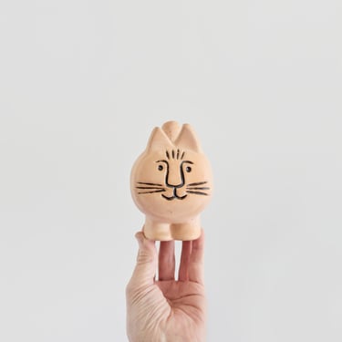 Vintage Ceramic Cat Planter Style of Lisa Larson Pottery Figurine Sculpture 