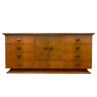 Striking 72” MCM Walnut Dresser | Credenza w 12 Drawers of Storage!