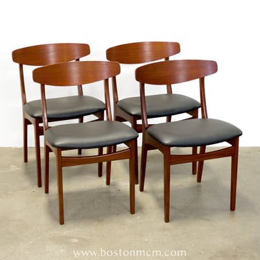 Set of 4 Danish Teak Chairs - #A1887