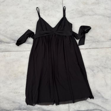 Y2K The Limited Slip Dress Black Empire Waist Babydoll Size 2 Whimsigoth Fairy 