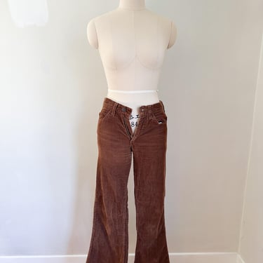 Vintage 1970s Levis Brown Corduroy Pants / 27