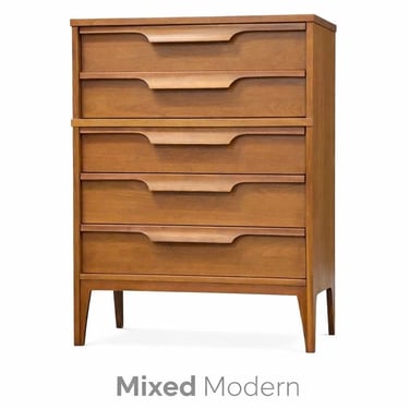 Walnut Tall Dresser by Johnson Carper 