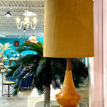 Vintage 1960s Teardrop Ceramic Lamp 