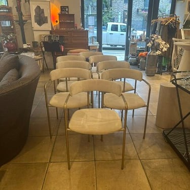 Set of 8 West Elm Lenox Dining Chairs