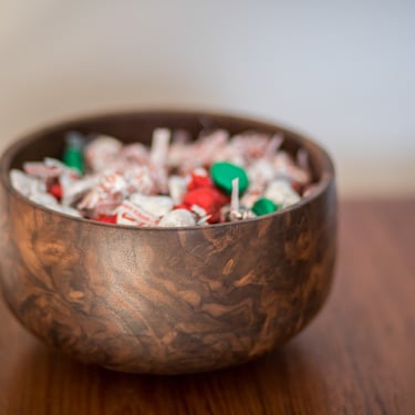 Walnut Burl Hand Turned Bowl 