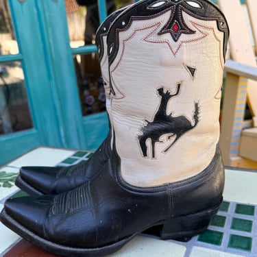 Rare Vintage Old Gringo Cowboy Boots with bucking Branco! Women's US size 8&1/2 Med. 