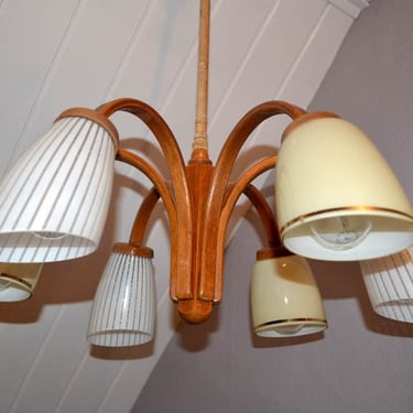 50s 60s bag lamp Rockabilly era mid century ceiling lamp lamp light ceiling lamp lights German chandelier design Sputnik Space Vintage 