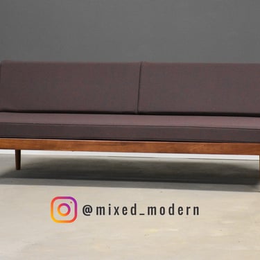 Walnut Mid Century Daybed Sofa 