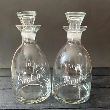 Vintage Bourbon or Scotch Decanter, Sold Individually 
