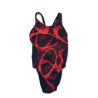 Futuristic One-Piece Bathing Suit  – Vintage Swimwear,Psychedelic Space Age 