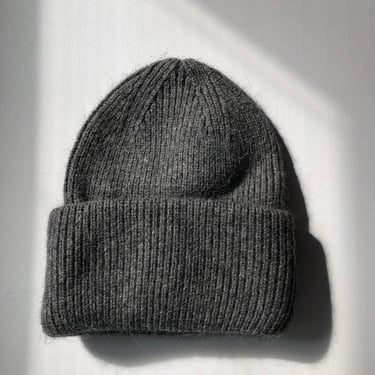 Billy Bamboo Angora Dark Gray Beanie