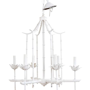 Faux Bamboo Chandelier