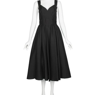 Fendi Vintage 1980s does 1950s Black Full Skirt Dress