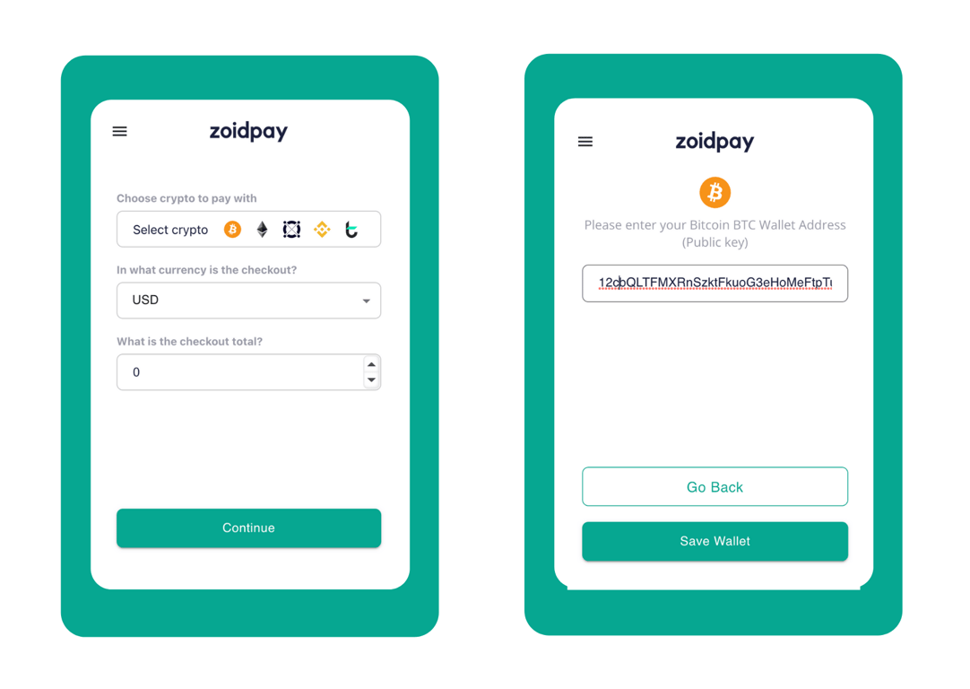 Connecting your digital wallet to shop with crypto