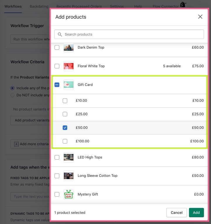 Tag order based on the Product Variants in the order | Order Tagger