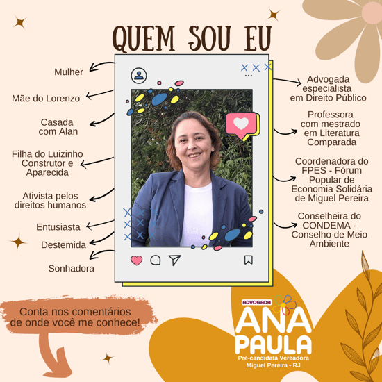 Advogada Ana Paula: Por uma Câmara Mais Justa e Representativa