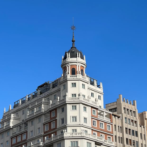 Photo of Spanish architecture seen from Plaza de España