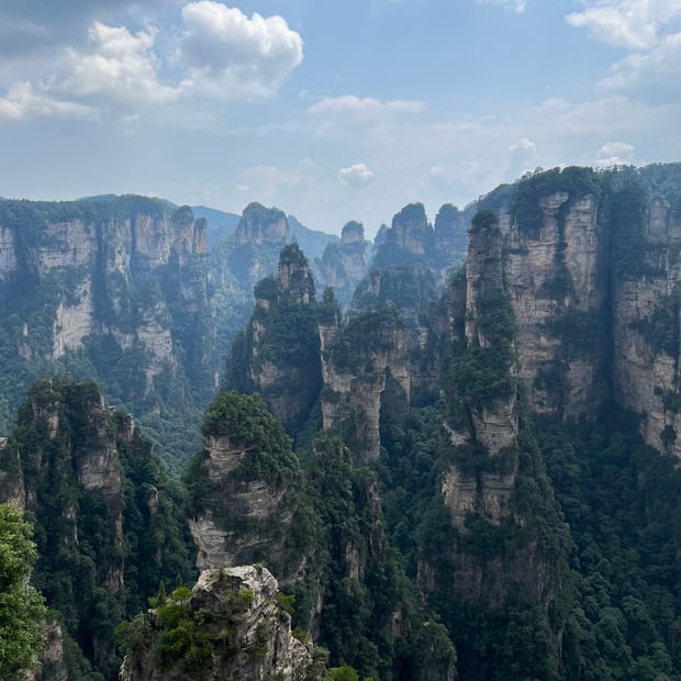 Photo of Zhangjiajie's pillars (Avatar Mountains)