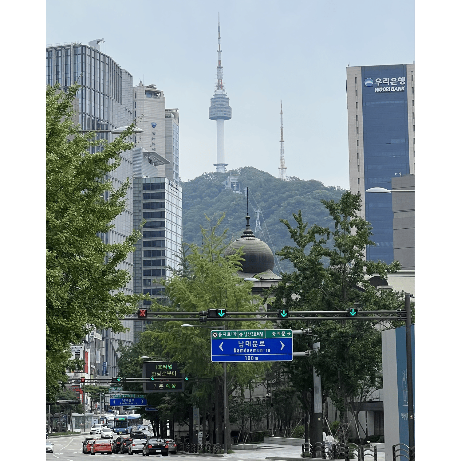 Photo of N Seoul Tower from Myeongdong