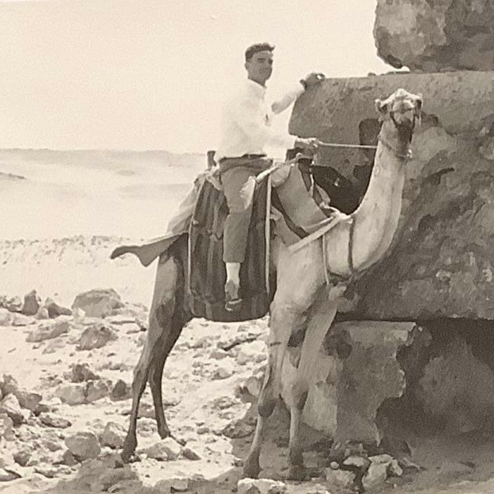 Photo of Dad on a camel in Egypt