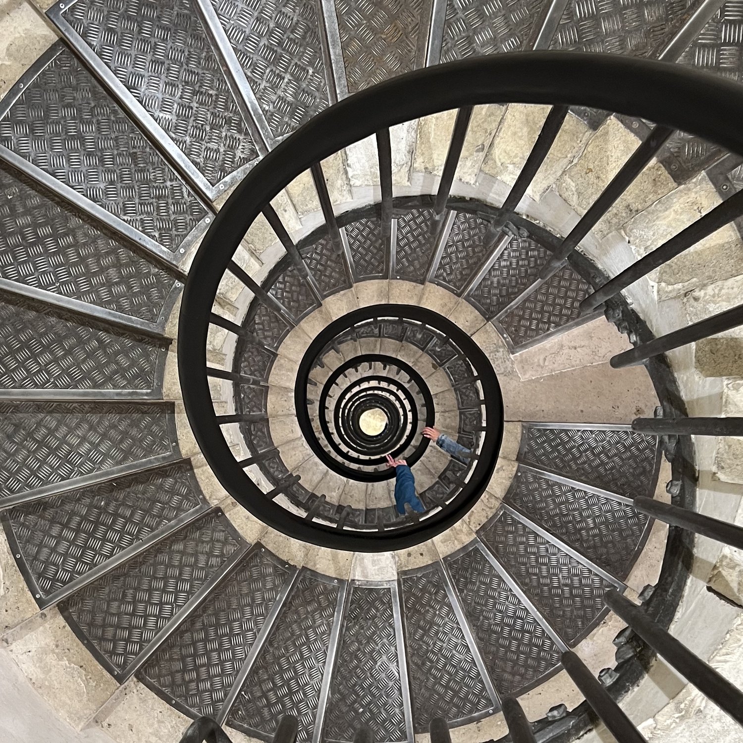Photo of Arc de Triomphe's spiral staircase