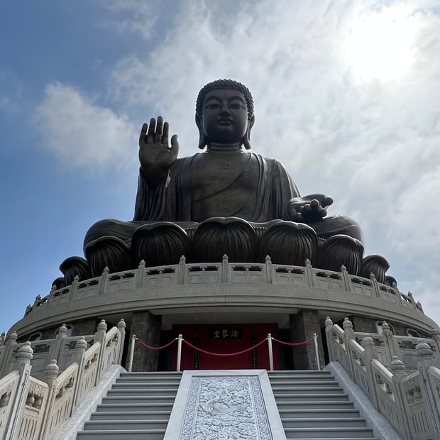 Photo of Big Buddha up close
