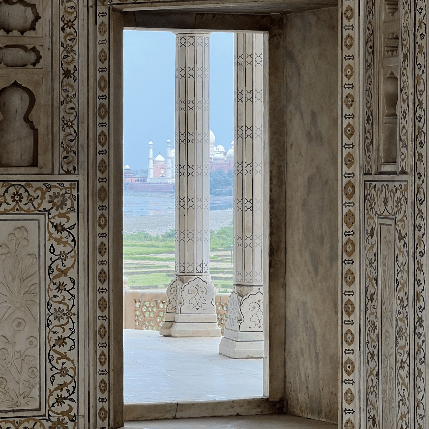 Photo of Shah Jahan's view of the Taj Mahal